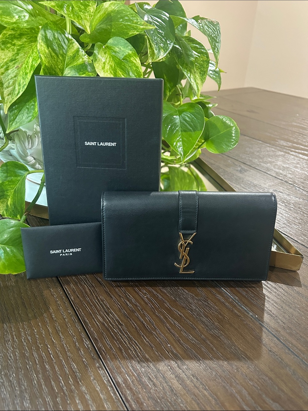 Saint Laurent Cassandra Large Flap Wallet